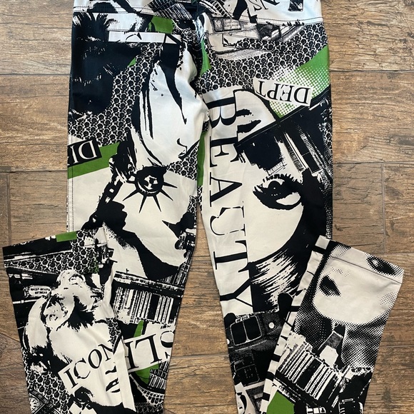 D.E.P.T size S, fun print, pants, waist measurement is 15, length is 32 - Picture 5 of 8